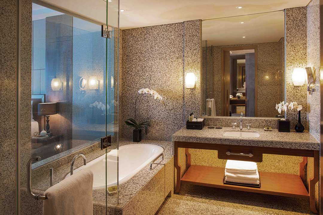 Hanoi hotel bathroom with bathtub