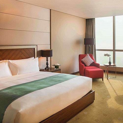 Phòng Deluxe tại intercontinental hanoi landmark72 khách sạn 5 sao với tiện nghi sang trọng và tầm nhìn toàn cành thành phố Hà Nội